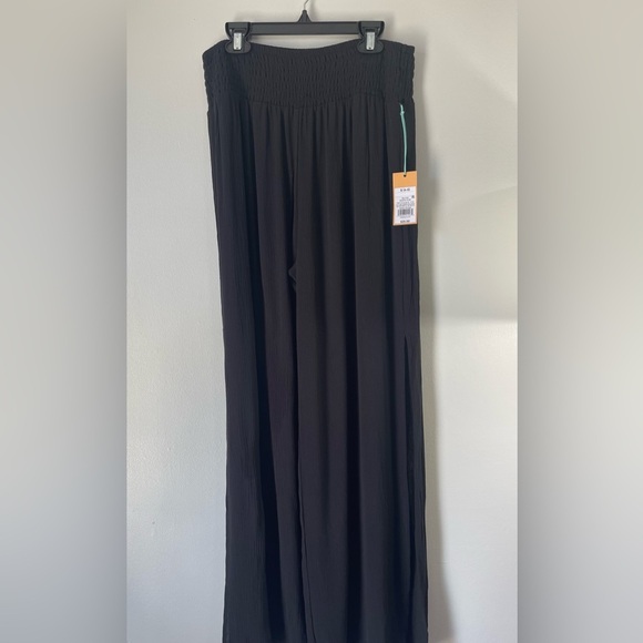 Kona Sol Women’s Swimsuit Cover Pants Black Size Small (4-6) Elastic Waistband - Picture 3 of 12